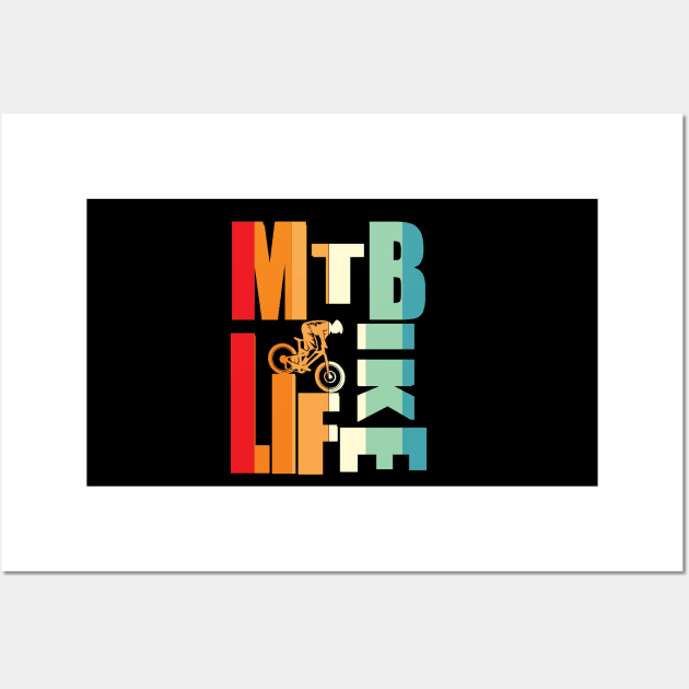 MTB BIKE LIFE Wall Art by vintagejoa